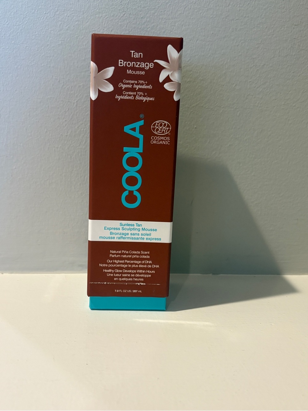 COOLA Sunless Tan Bronzage Mousse - Brown & Teal Packaging